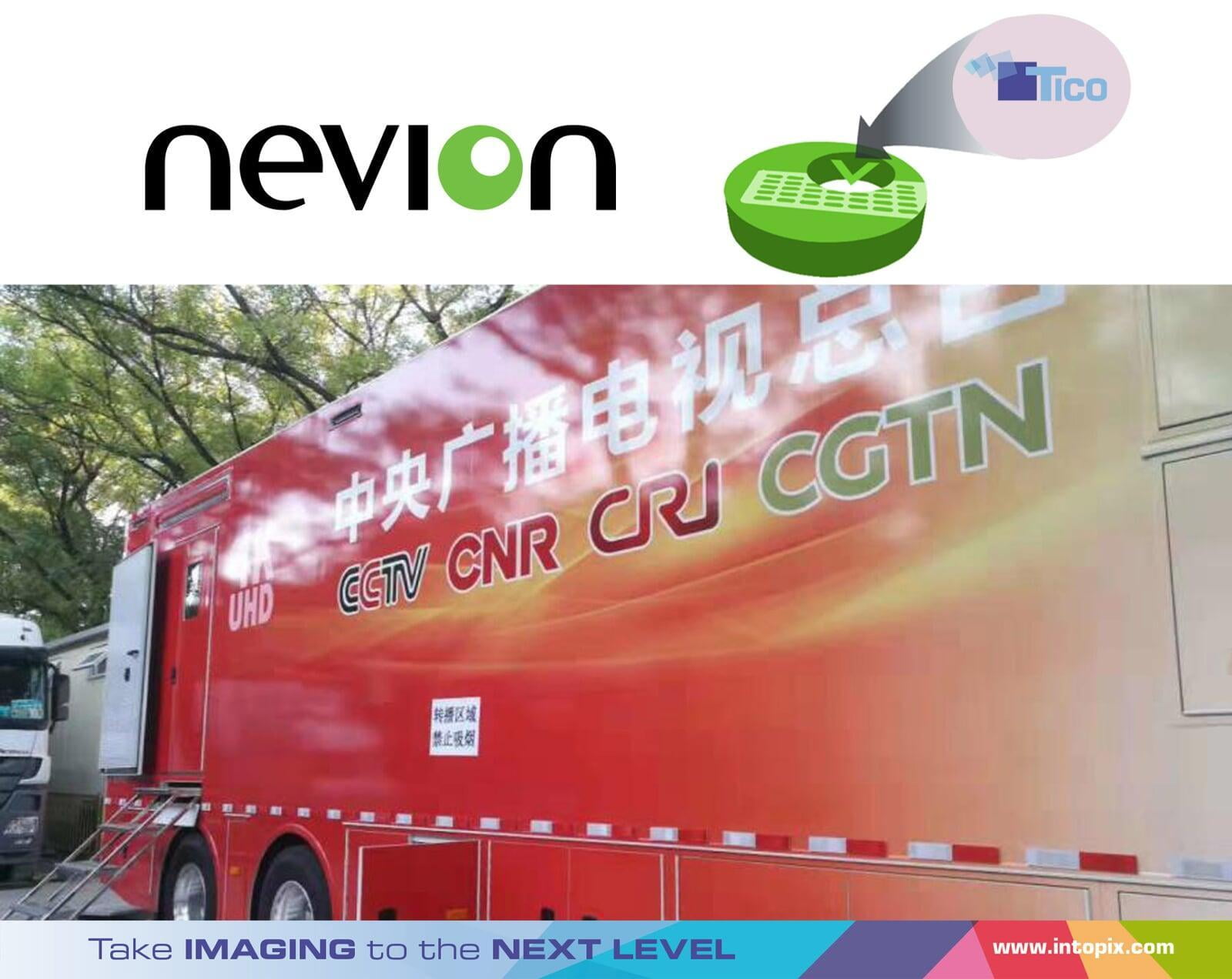 Tico 비디오 압축 기반 세계 최초의 대규모 응용 프로그램에 사용된 Nevion Virtuoso